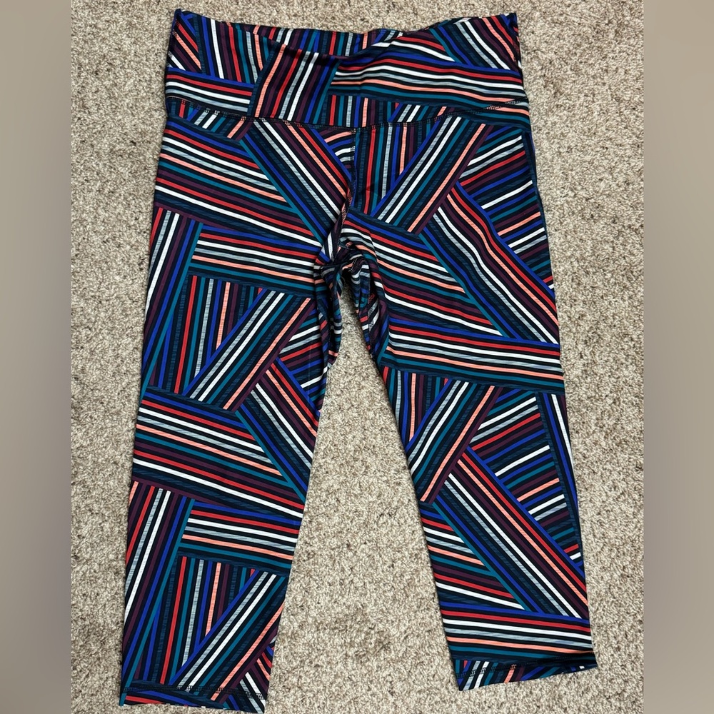 Stripe Yoga Capri